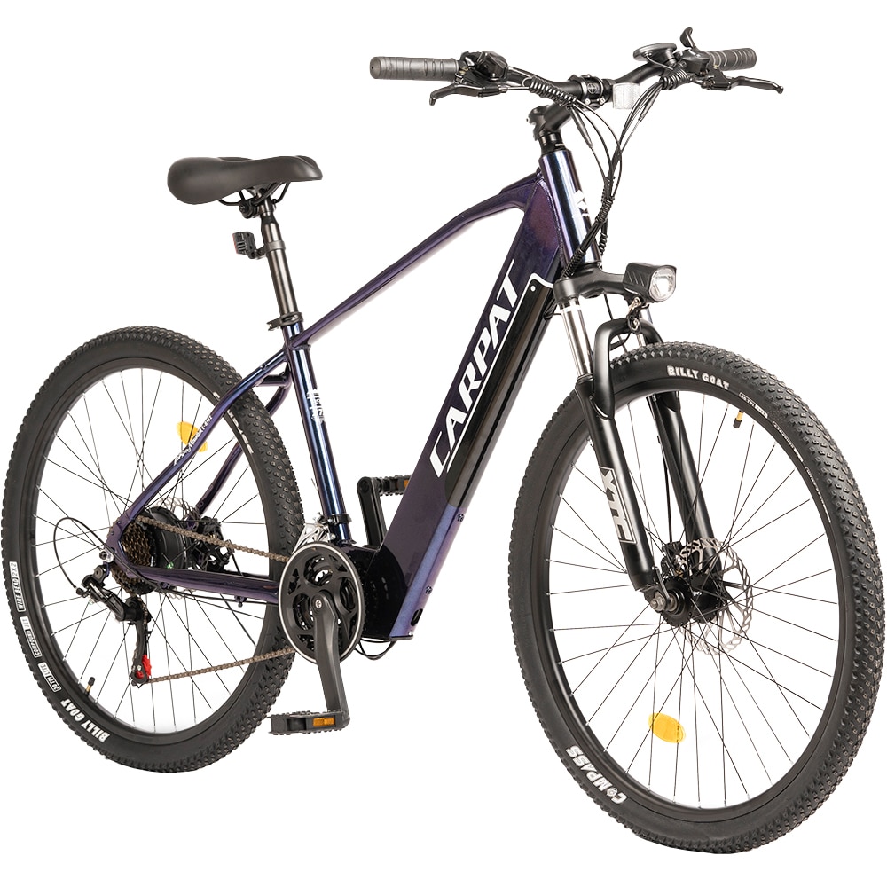 Bicicleta asistata electric CARPAT C275M7E, roata 27.5", motor 250W, viteza maxima 25km/h, albastru