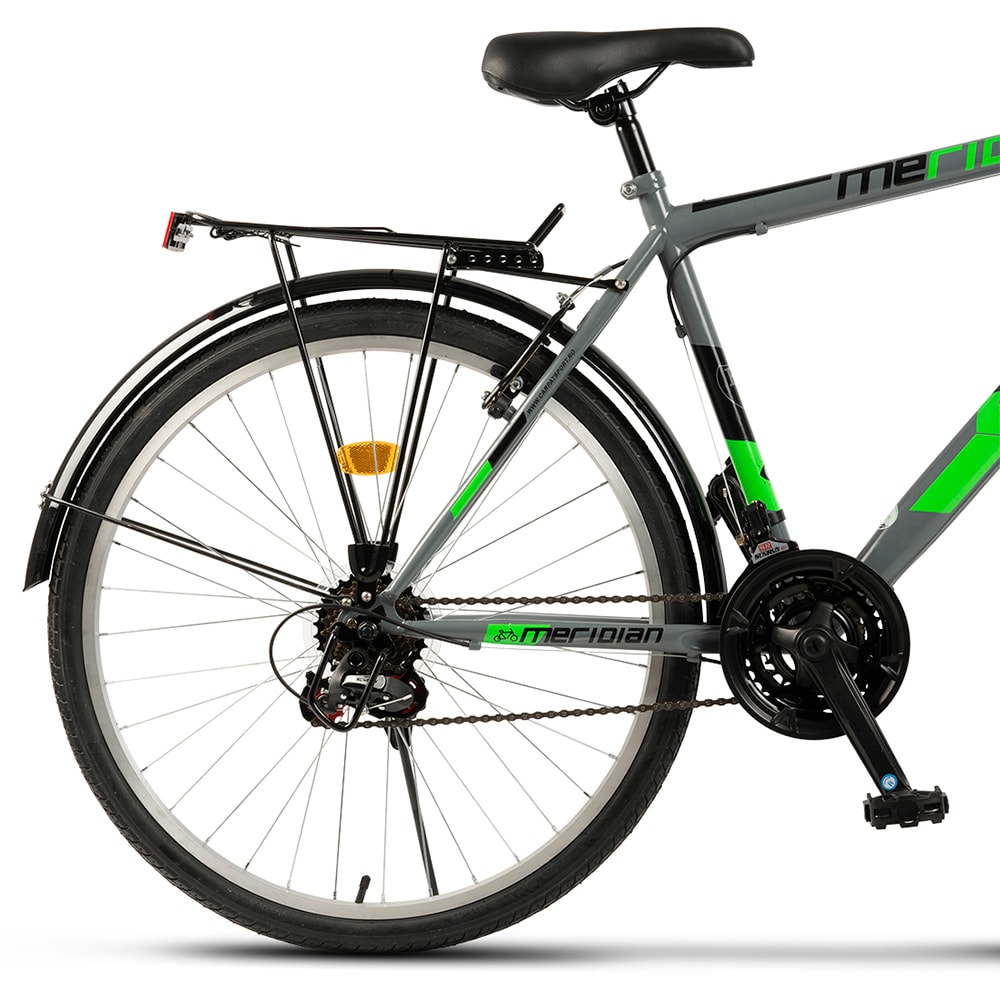 Bicicleta de oras RICH Meridian R2635A, roata 26", 18 viteze, schimbator Saiguan, frana V mecanica, gri