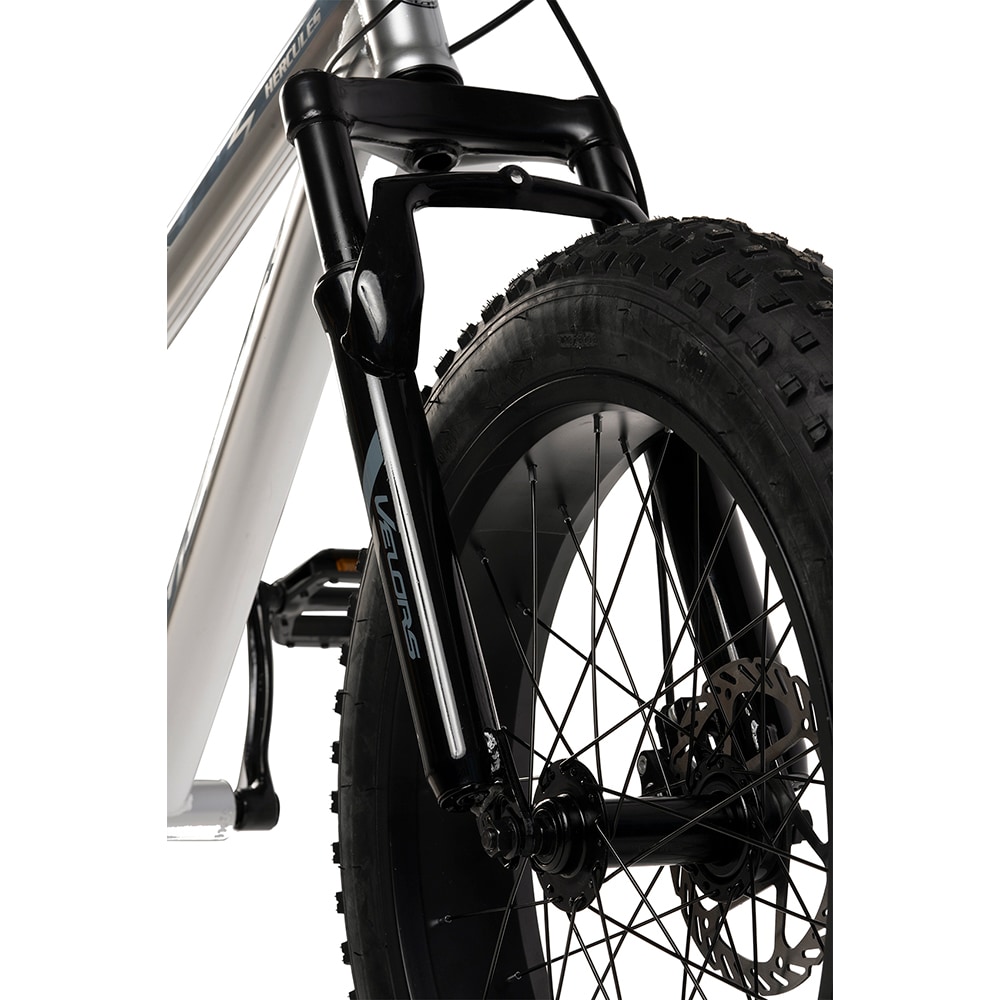Bicicleta copii VELORS V2019B, roata 20", 7 viteze, frana disc mecanica, argintiu