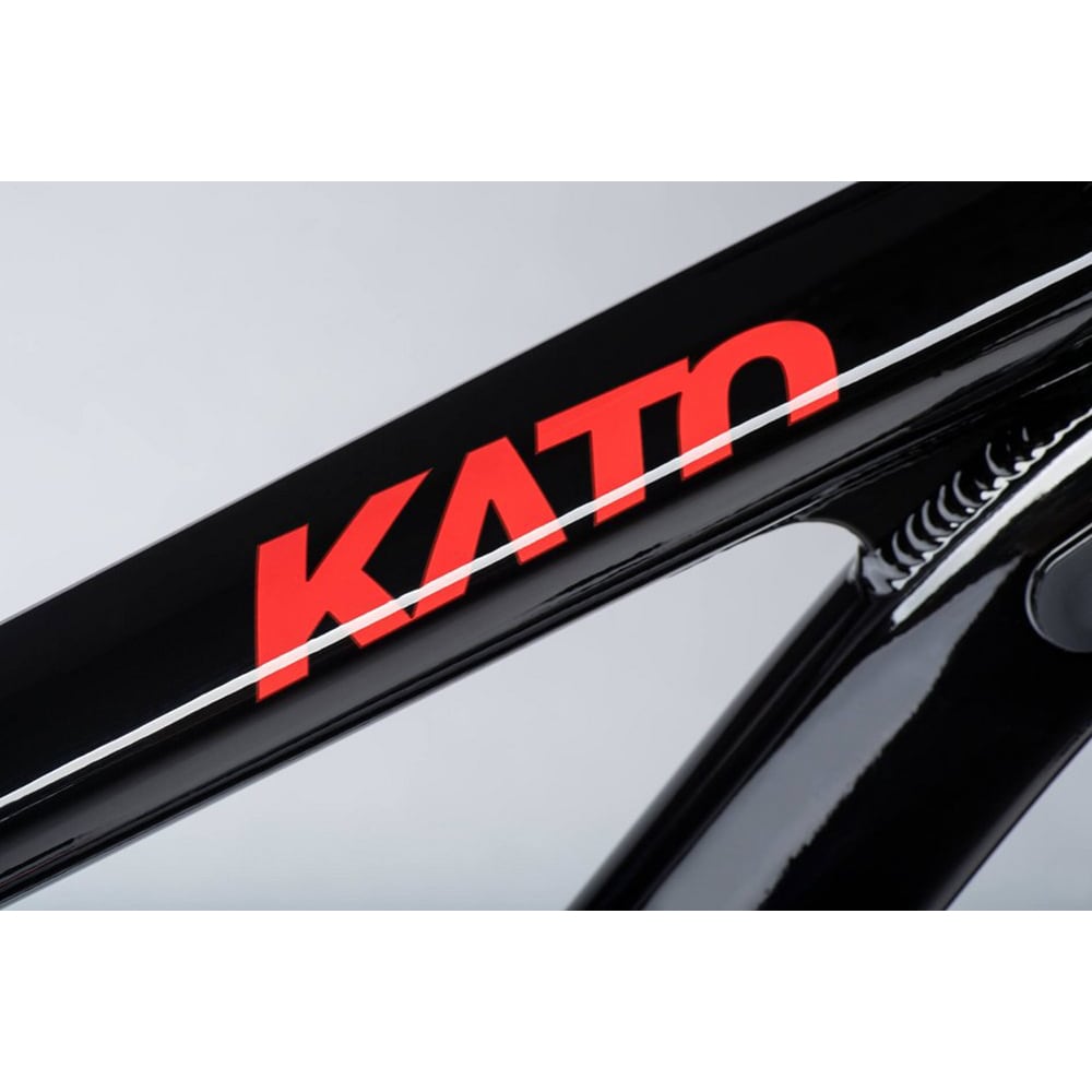 Bicicleta MTB GHOST Kato XS, roata 27", 7 viteze, schimbator Shimano, frana disc hidraulica, rosu-negru