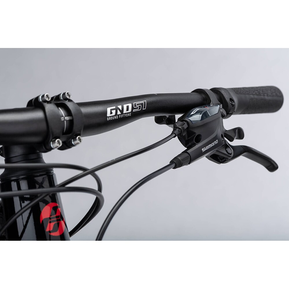 Bicicleta MTB GHOST Kato L, roata 29", 7 viteze, schimbator Shimano, frana disc hidraulica, rosu-negru