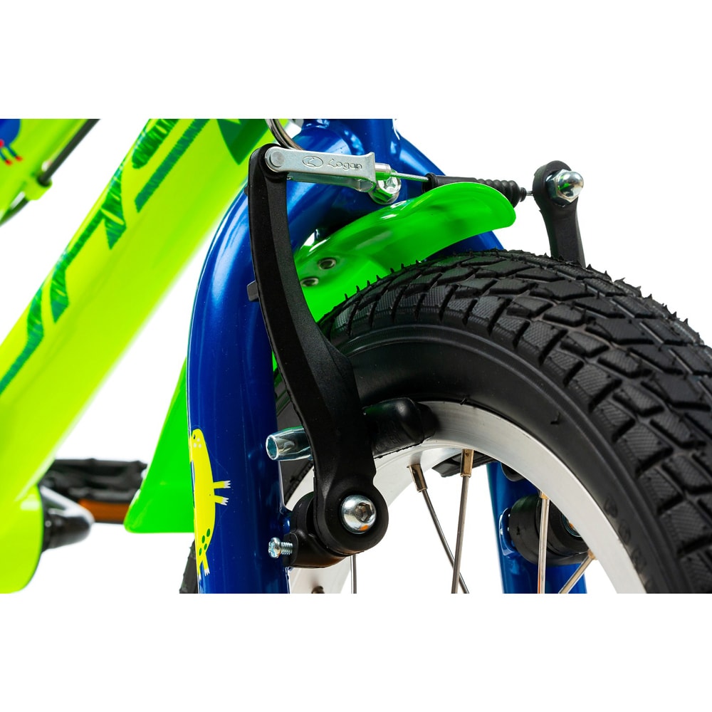 Bicicleta copii DHS Dino, roata 14", frana V-brake, verde