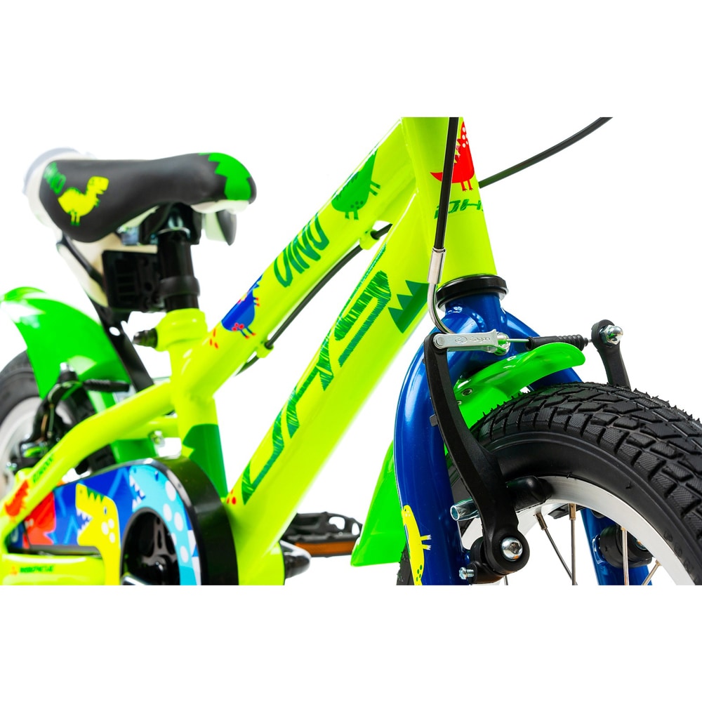 Bicicleta copii DHS Dino, roata 14", frana V-brake, verde