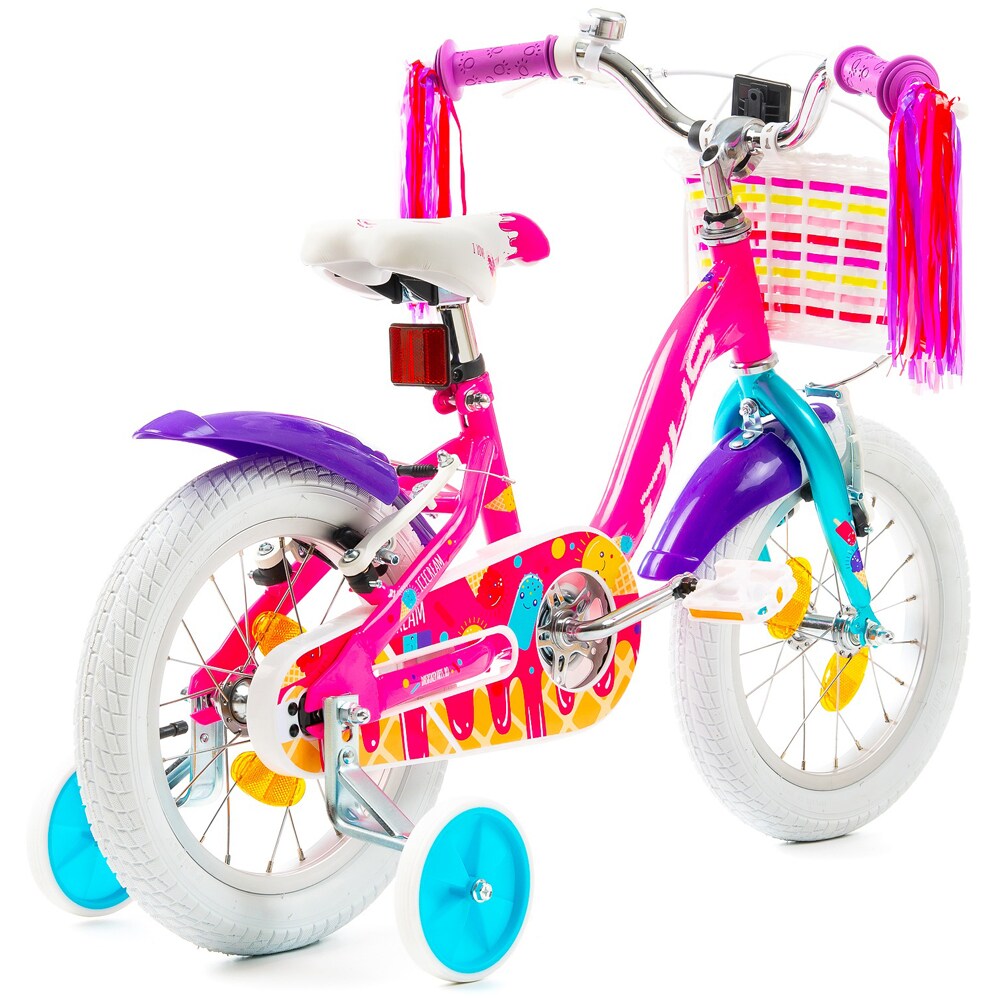 Bicicleta copii DHS Icecream, roata 14", frana V-brake, roz