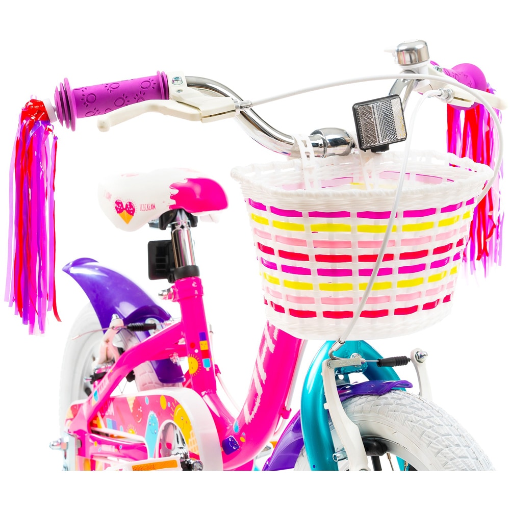 Bicicleta copii DHS Icecream, roata 14", frana V-brake, roz