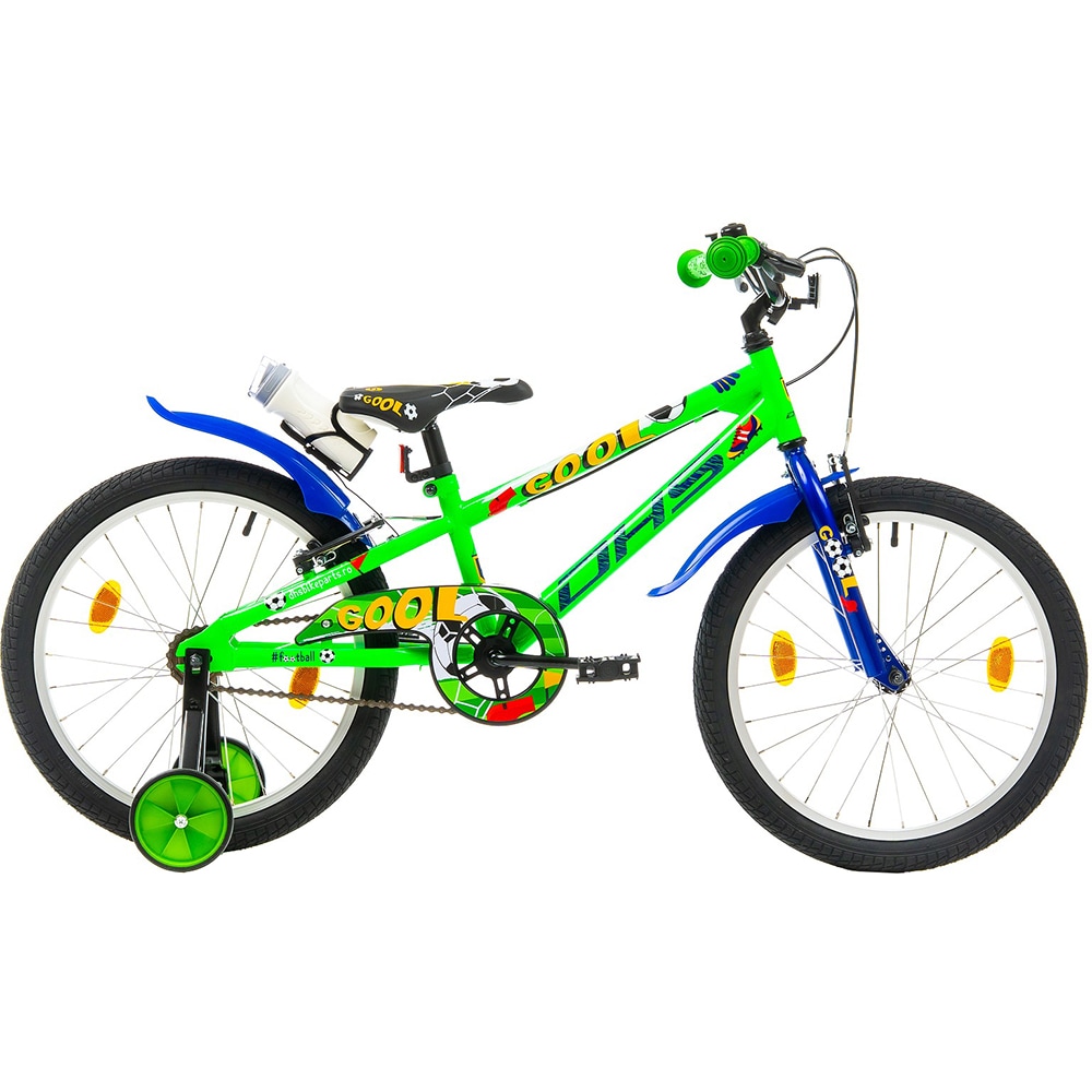 Bicicleta copii DHS Football, roata 20", frana V-brake, verde