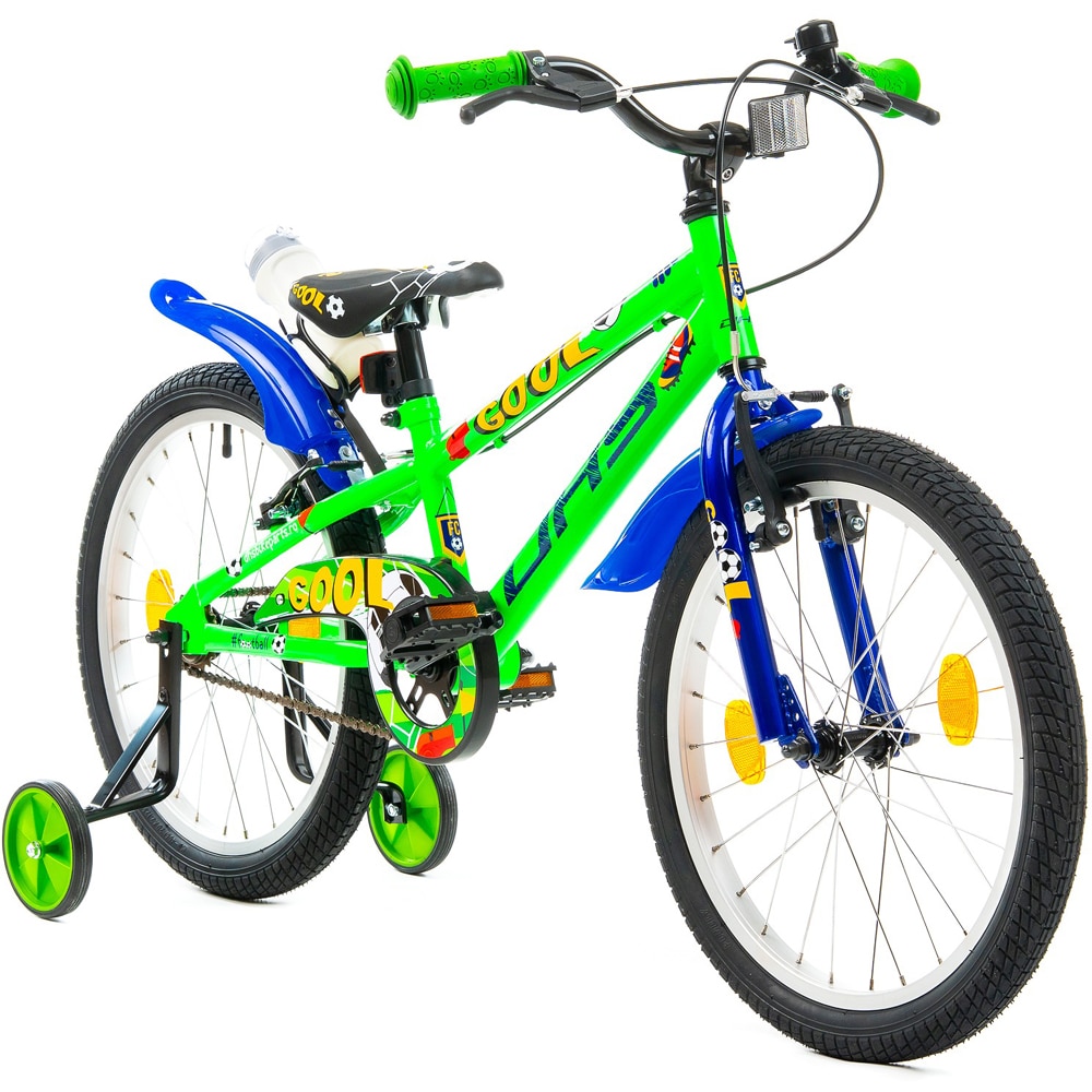 Bicicleta copii DHS Football, roata 20", frana V-brake, verde
