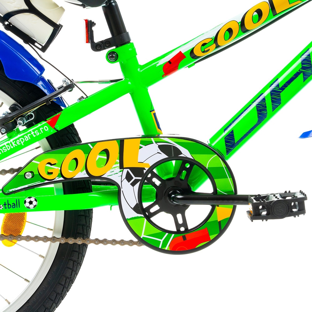 Bicicleta copii DHS Football, roata 20", frana V-brake, verde