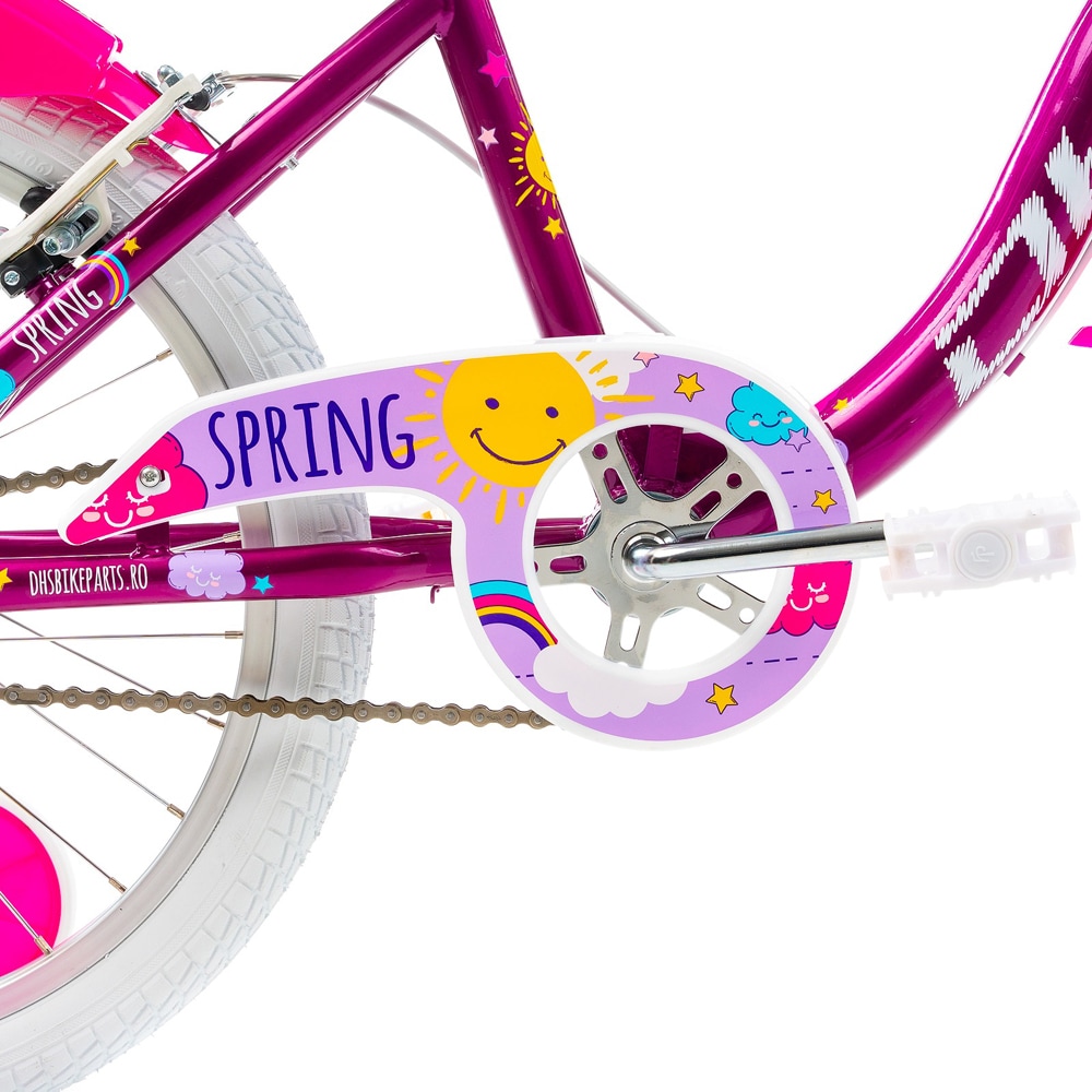 Bicicleta copii DHS Spring, roata 20", frana V-brake, mov