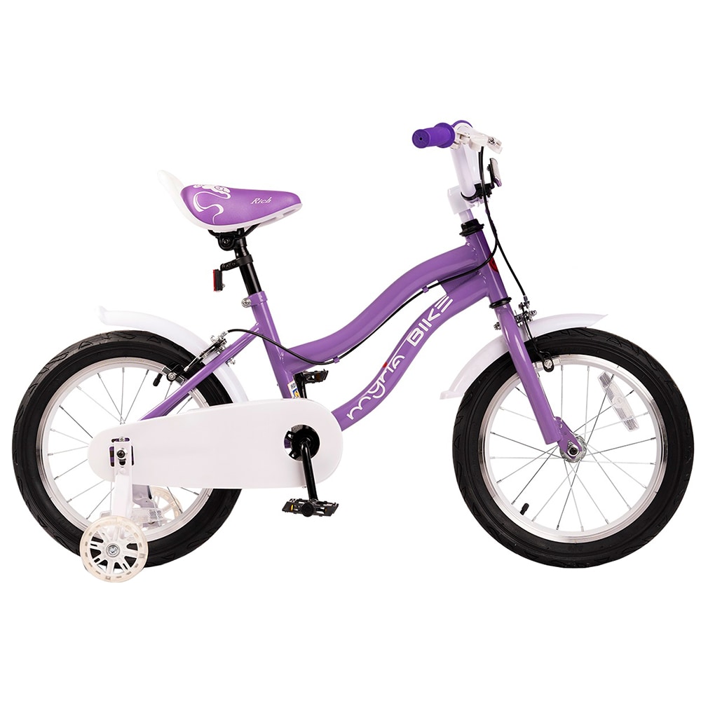 Bicicleta copii MYRIA MY7261PU, roata 16", frana pe janta, mov