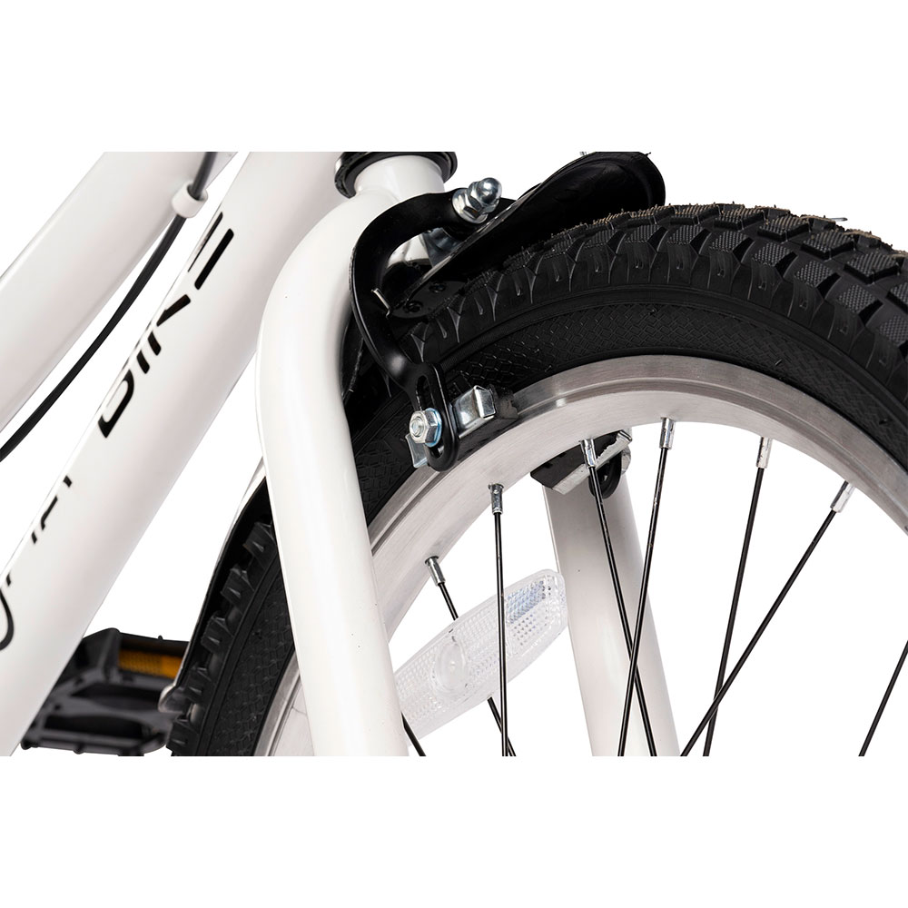Bicicleta copii MYRIA MY7262WH, roata 20", frana pe janta, alb