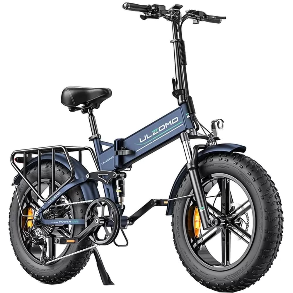 Bicicleta asistata electric ULZOMO Dune, roata 20", motor 750W, viteza maxima 25km/h, albastru