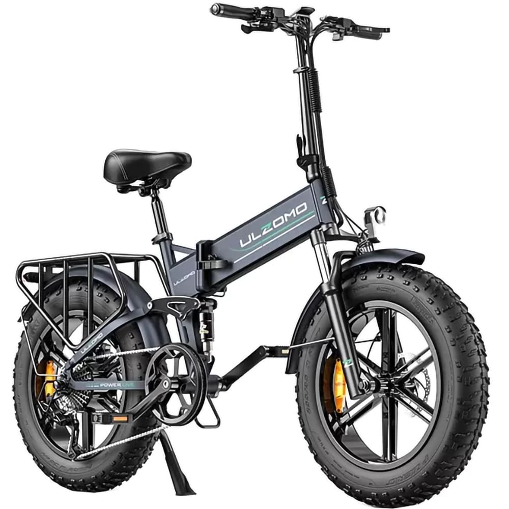 Bicicleta asistata electric ULZOMO Dune, roata 20", motor 750W, viteza maxima 25km/h, gri
