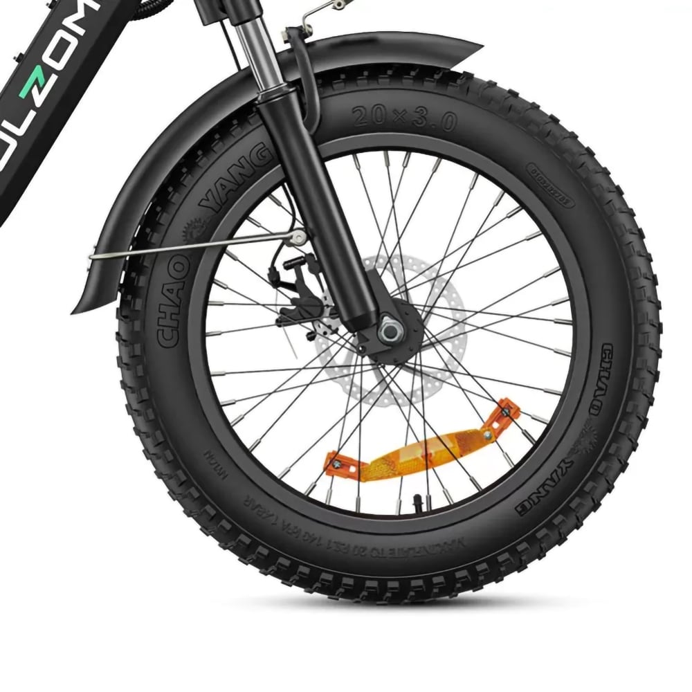 Bicicleta asistata electric ULZOMO Dolphin, roata 20", motor 350W, viteza maxima 25km/h, negru