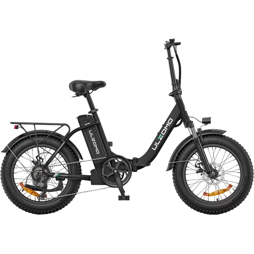 Bicicleta asistata electric ULZOMO Dolphin, roata 20", motor 350W, viteza maxima 25km/h, negru