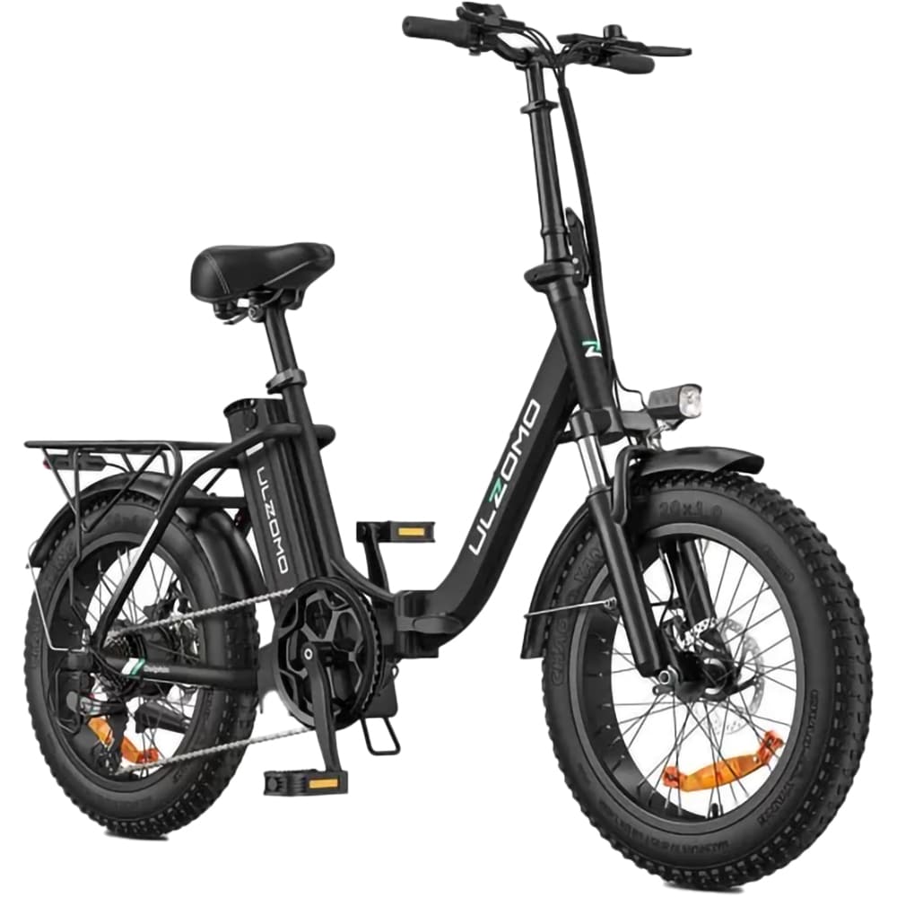 Bicicleta asistata electric ULZOMO Dolphin, roata 20", motor 350W, viteza maxima 25km/h, negru