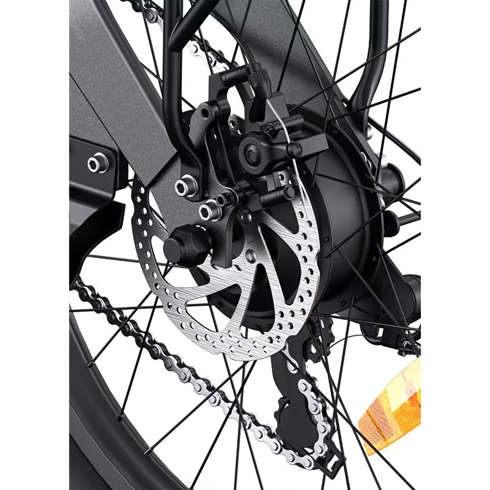 Bicicleta asistata electric ULZOMO Ridge, roata 20", motor 250W, viteza maxima 25km/h, gri