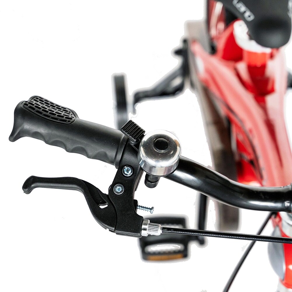 Bicicleta copii LANQ W1439D, roata 14", frana C-brake, rosu-negru