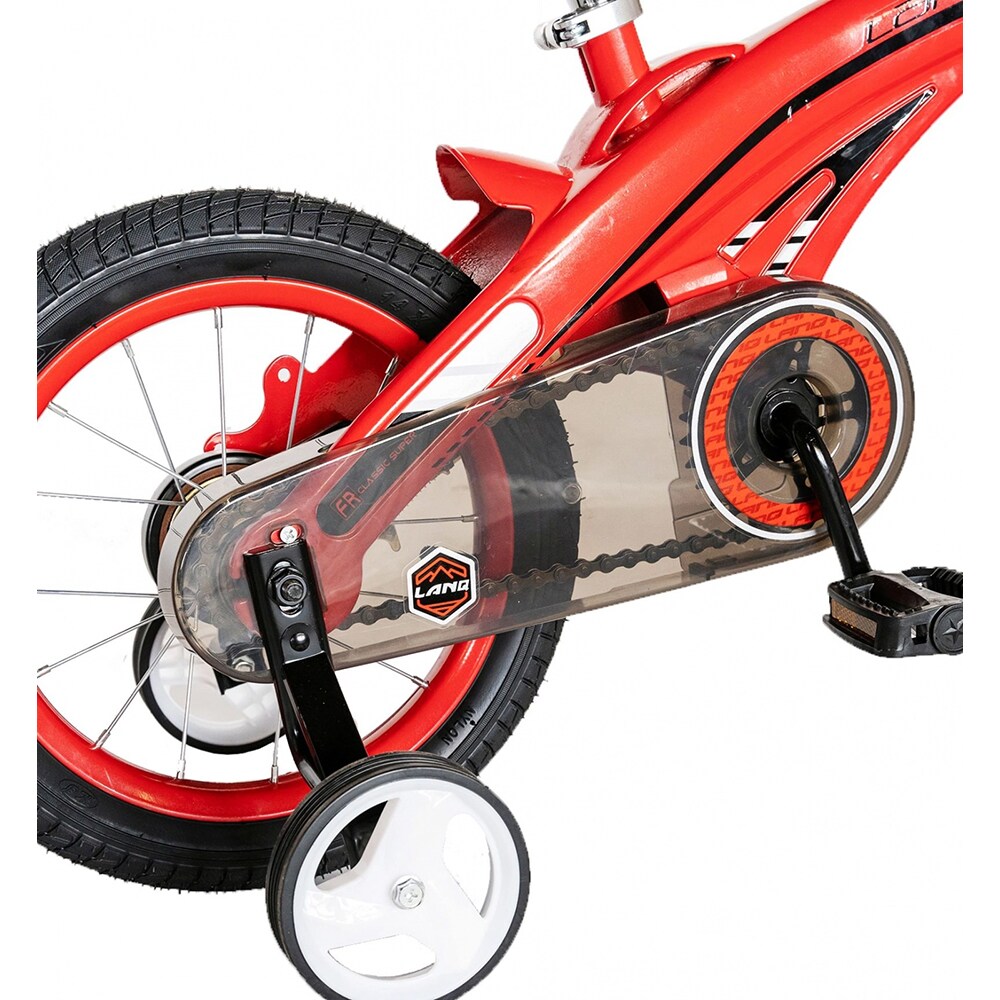 Bicicleta copii LANQ W1439D, roata 14", frana C-brake, rosu-negru