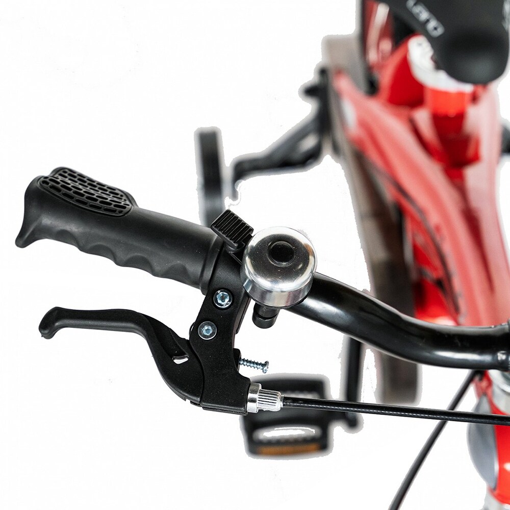 Bicicleta copii LANQ W1639D, roata 16", frana C-brake, rosu-negru