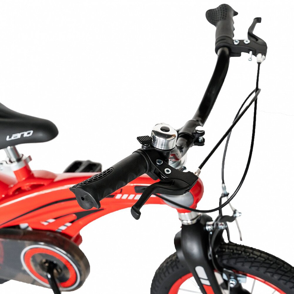 Bicicleta copii LANQ W1639D, roata 16", frana C-brake, rosu-negru