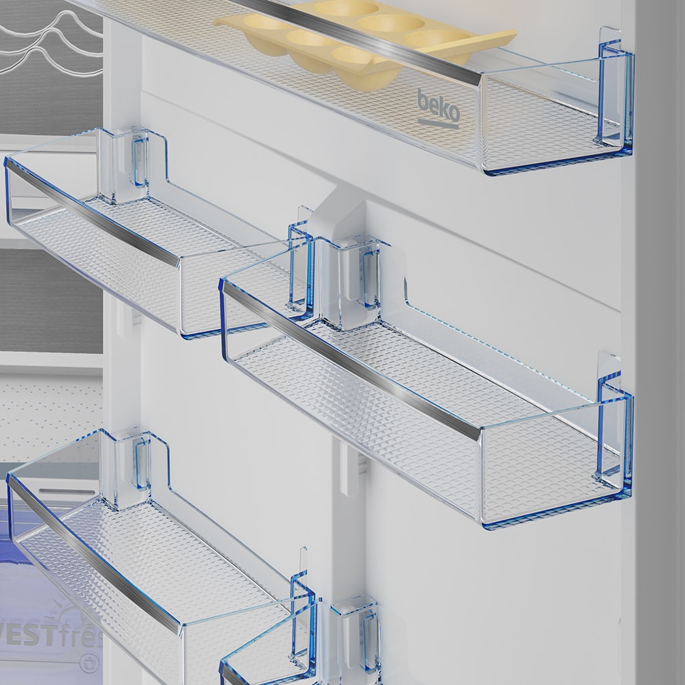 Combina frigorifica incorporabila BEKO BCNE400E50SHN1, No Frost, 370 l, H 194 cm, Clasa D, Wi-Fi