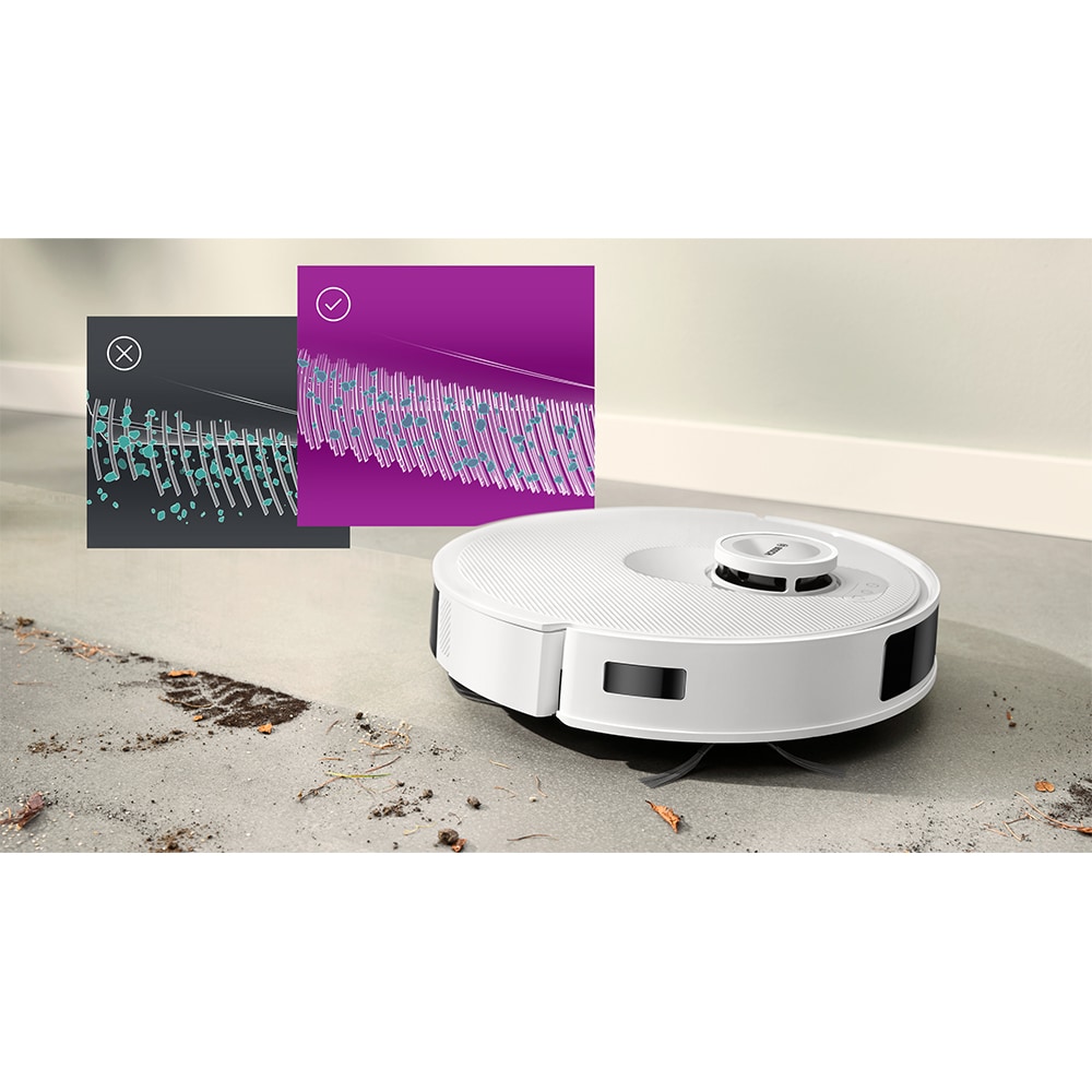 Aspirator robot BOSCH Spotless+ BCRD1W, 0.4l, 14.4V, autonomie max 160 min, Wi-Fi, functie mop, alb