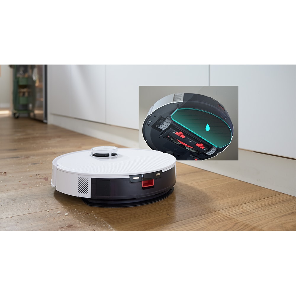 Aspirator robot BOSCH Spotless Advanced+ BCRD2W, 0.4l, 14.4V, autonomie max 160 min, Wi-Fi, functie mop, alb