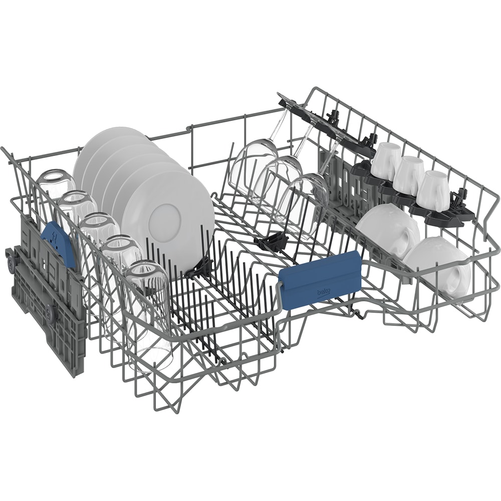 Masina de spalat vase independenta BEKO BDFN26540XP, 15 seturi, 6 programe, 45 cm, Clasa C, inox