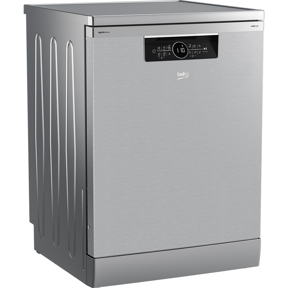 Masina de spalat vase independenta BEKO BDFN36541XAWP, HomeWhiz, 15 seturi, 6 programe, 60 cm, Clasa C, inox