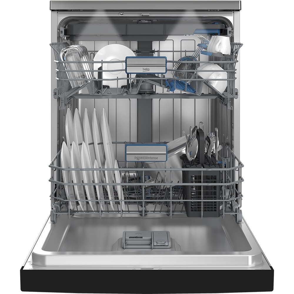 Masina de spalat vase independenta BEKO BDFN36560XWP, 15 seturi, 11 programe, 60 cm, Clasa A, Wi-Fi, inox