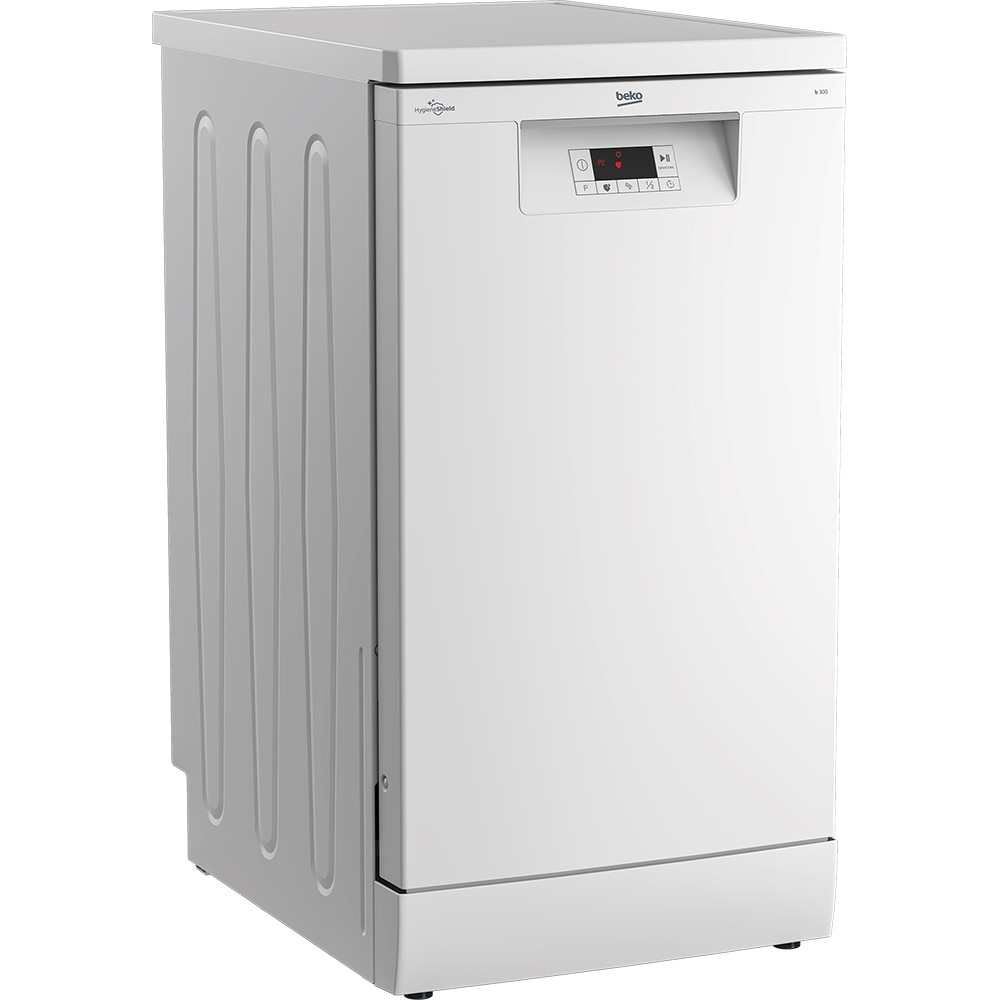 Masina de spalat vase independenta BEKO BDFS15030W, 10 seturi, 5 programe, 45 cm, Clasa D, alb