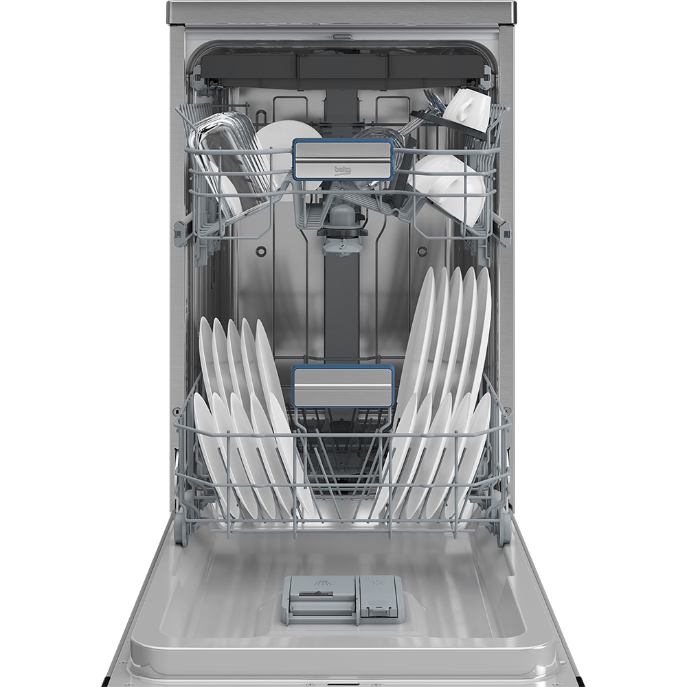 Masina de spalat vase independenta BEKO BDFS26050XQ, 10 seturi, 6 programe, 45 cm, Clasa B, inox