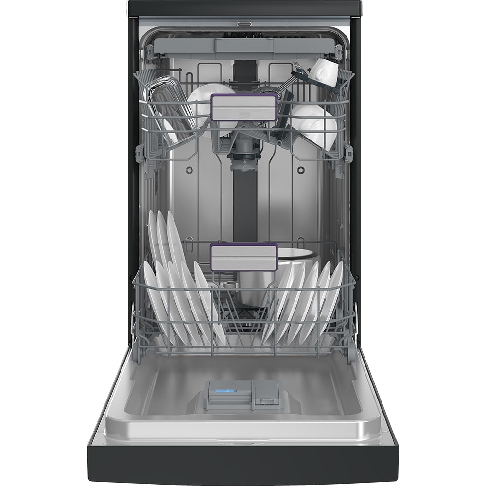 Masina de spalat vase independenta BEKO BDFS26123AQ, 11 seturi, 6 programe, 45 cm, Clasa E, antracit