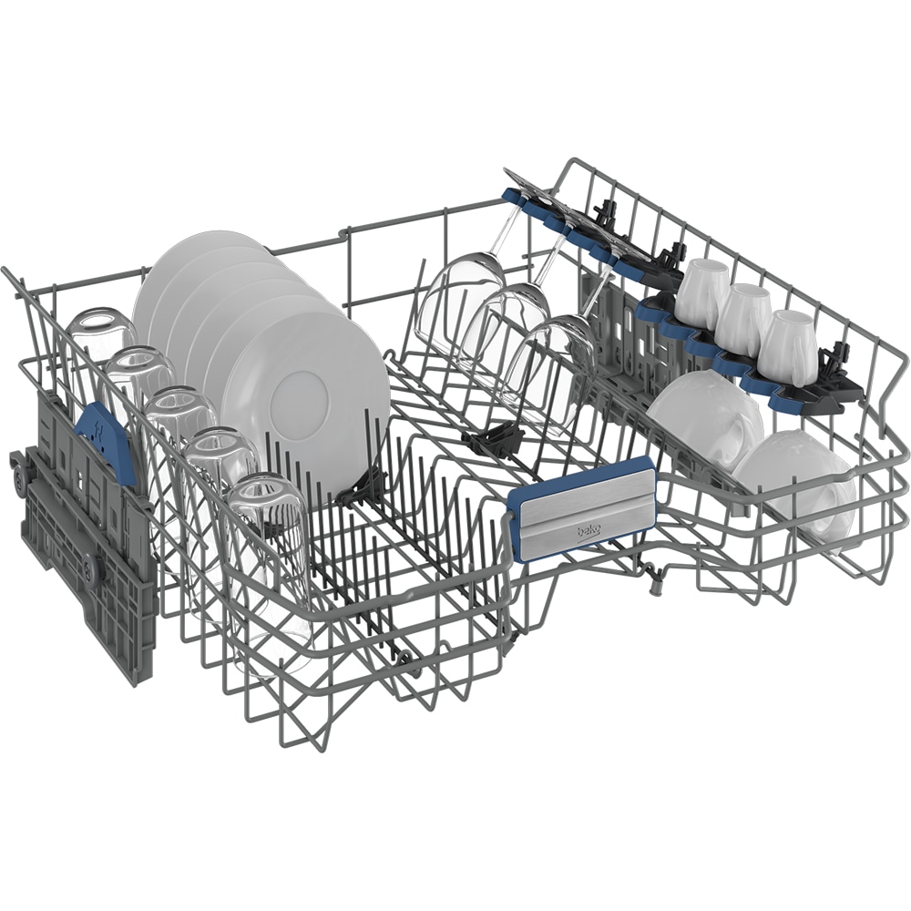 Masina de spalat vase incorporabila BEKO BDIN37540WP, 15 seturi, 11 programe, 60 cm, Clasa B, Wi-Fi, panou comanda negru