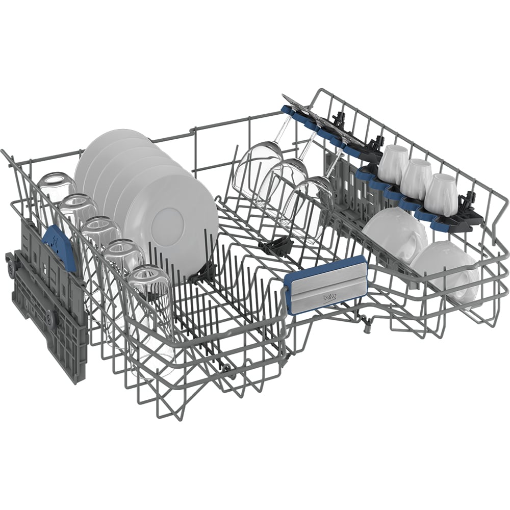 Masina de spalat vase incorporabila BEKO BDIN38551P, 15 seturi, 8 programe, 60 cm, Clasa B, panou comanda negru