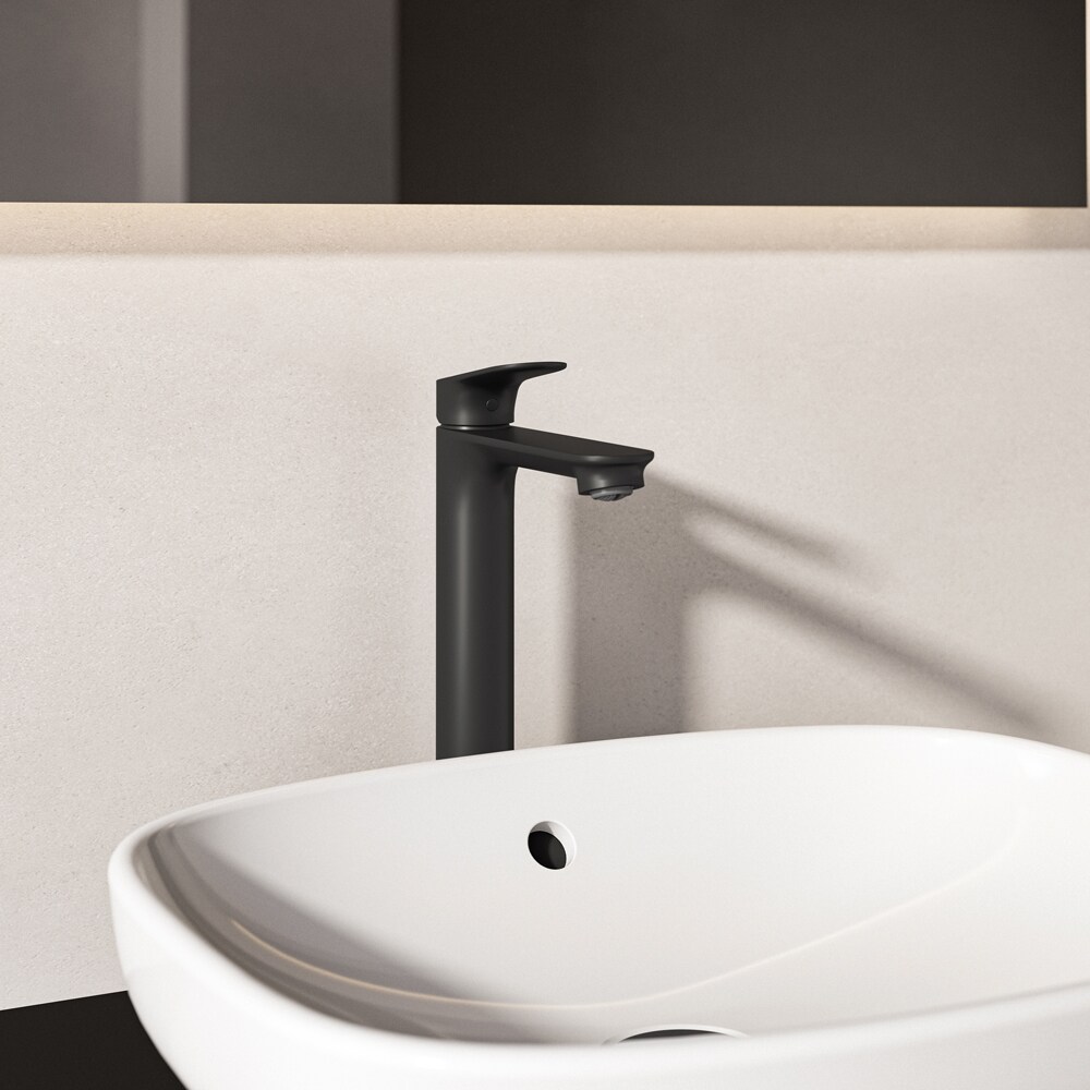 Baterie lavoar IDEAL STANDARD Ceralife O BE013XG, Pipa inalta, alama sanitara, negru mat