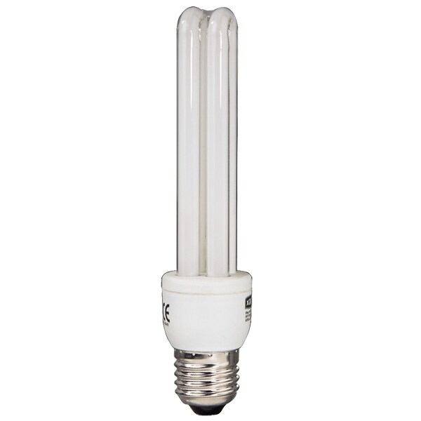 Bec fluorescent XAVAX 112012, 15W, E27, 2700K, alb cald