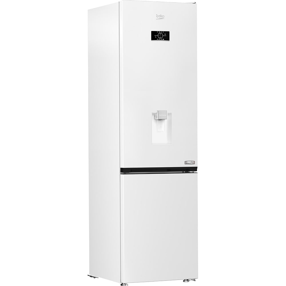 Combina frigorifica BEKO B3RCNA404HDW, No Frost, 355 l, H 203.5 cm, Clasa E, Dozator apa, alb