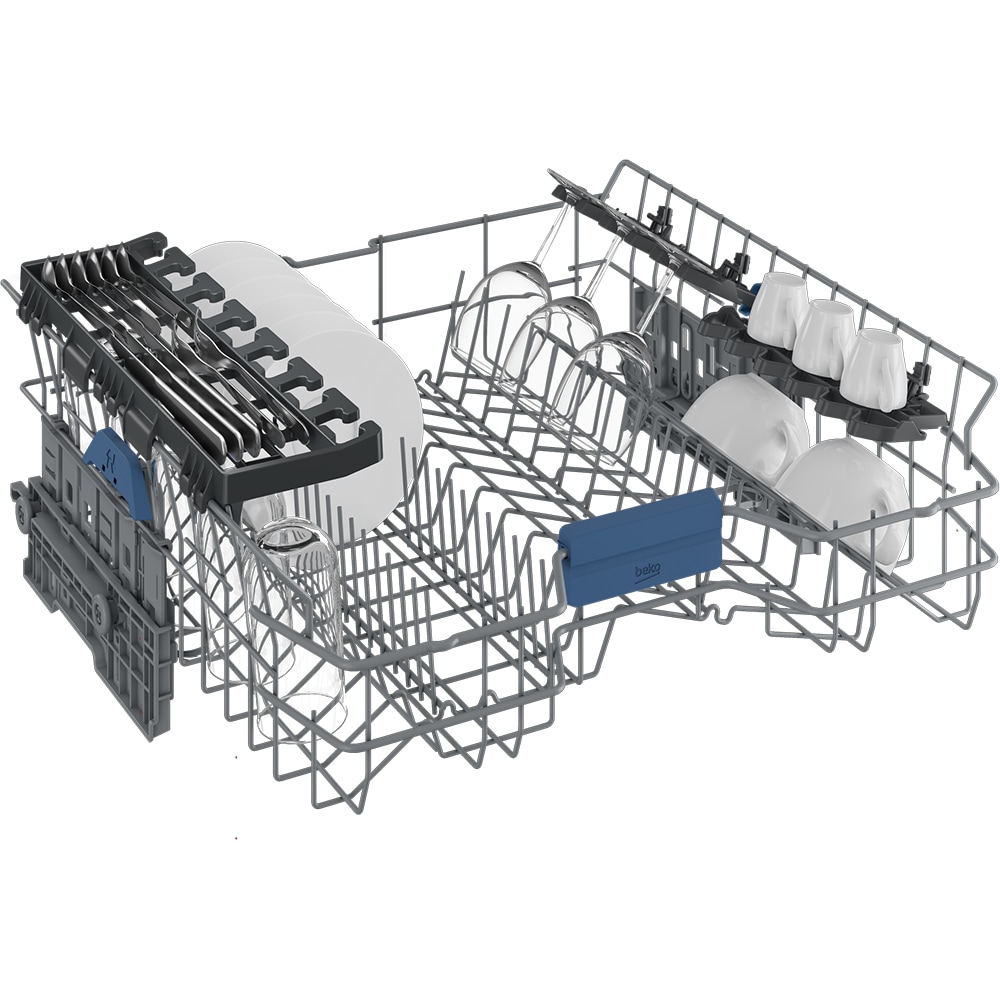 Masina de spalat vase incorporabila BEKO BDIN38440P, 14 seturi, 8 programe, 60 cm, Clasa C, panou comanda negru