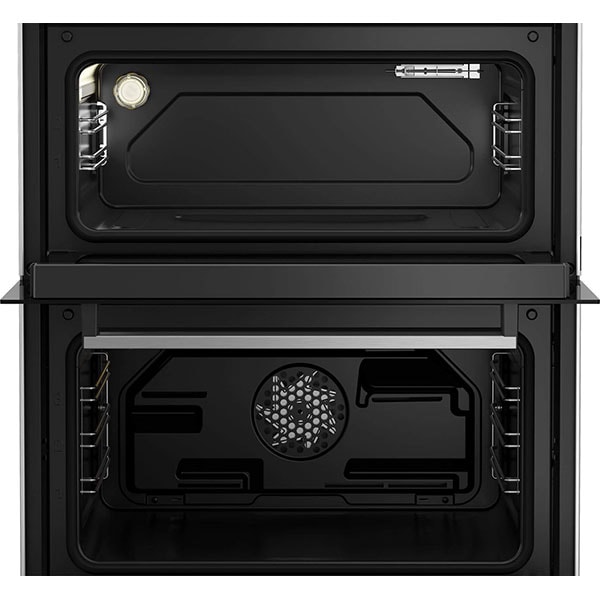 Aragaz BEKO FDM62130DXMS, 4 arzatoare, 2 cuptoare, Gaz + Electric, L 60 cm, Grill, inox