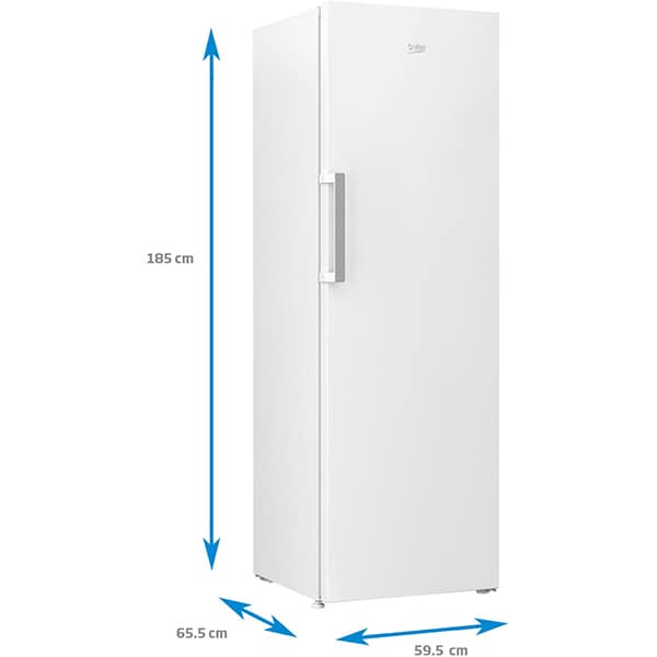Congelator BEKO RFNE312K31WN, No Frost, 282 l, H 185 cm, Clasa F, alb