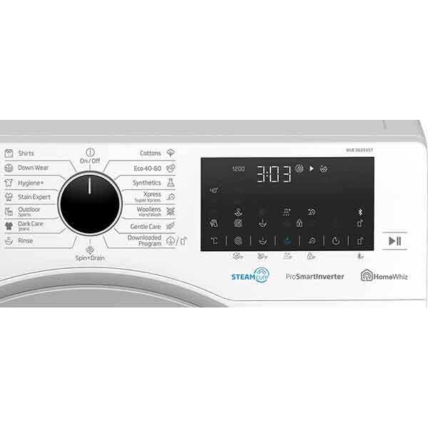 Masina de spalat rufe frontala BEKO WUE8633XST, HomeWhiz, 8 kg, 1200rpm, Clasa C, alb
