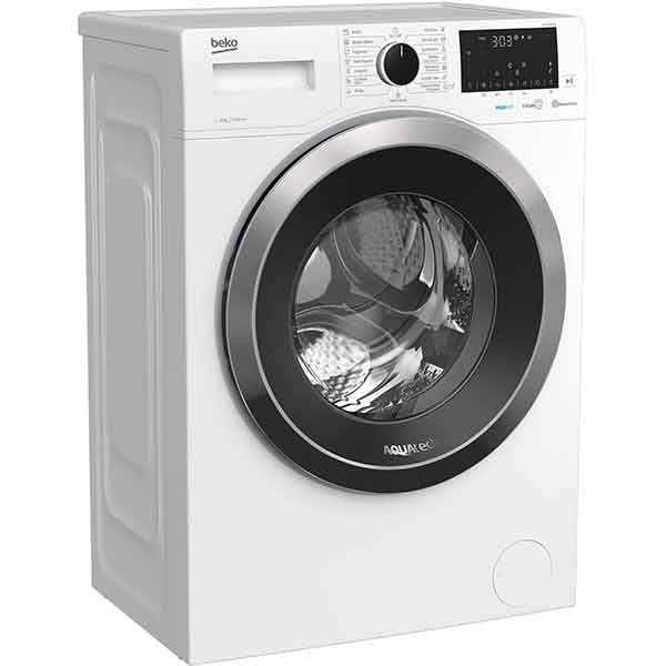 Masina de spalat rufe frontala BEKO WUE 8736 XN, HomeWhiz, AquaTech, 8 kg, 1400rpm, Clasa A, alb