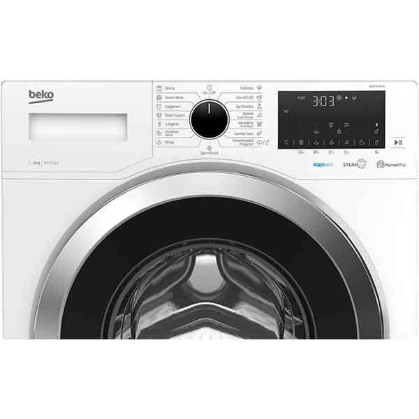Masina de spalat rufe frontala BEKO WUE 8736 XN, HomeWhiz, AquaTech, 8 kg, 1400rpm, Clasa A, alb