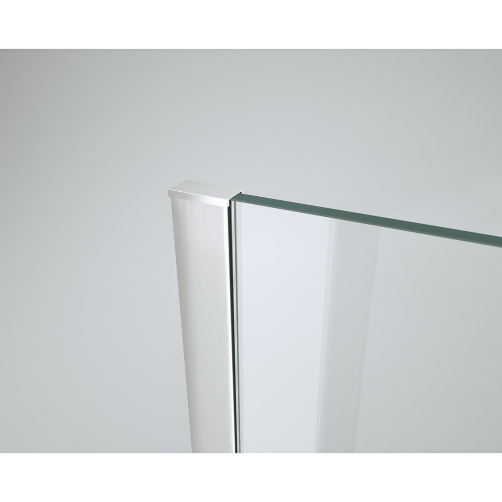 Paravan dus walk-in Atlas, aluminiu, sticla transparenta, 70 x 200 cm, crom