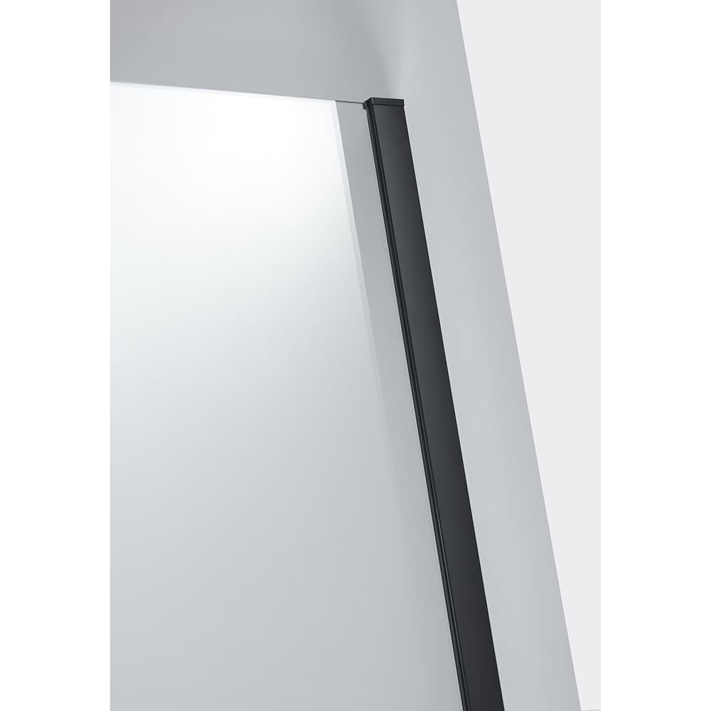 Paravan dus walk-in BELFORM Infinity 27BL2003, aluminiu, sticla securizata transparenta, 80 x 200 cm, negru