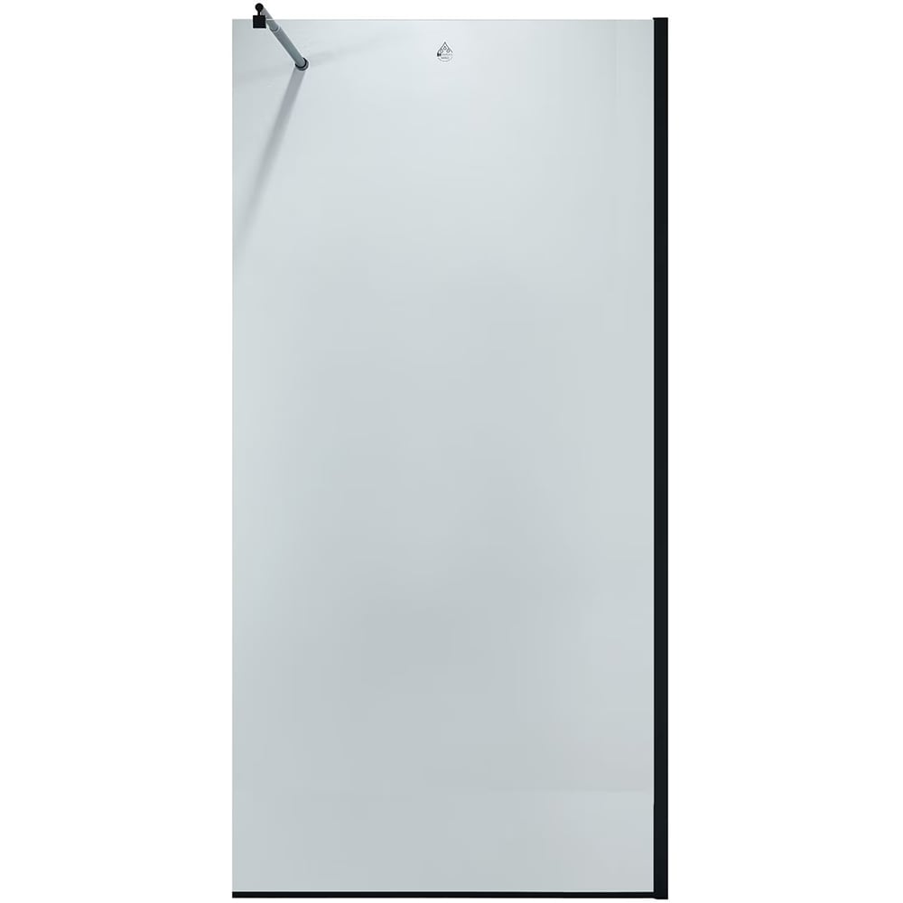 Paravan dus walk-in BELFORM Infinity 27BL2003, aluminiu, sticla securizata transparenta, 80 x 200 cm, negru