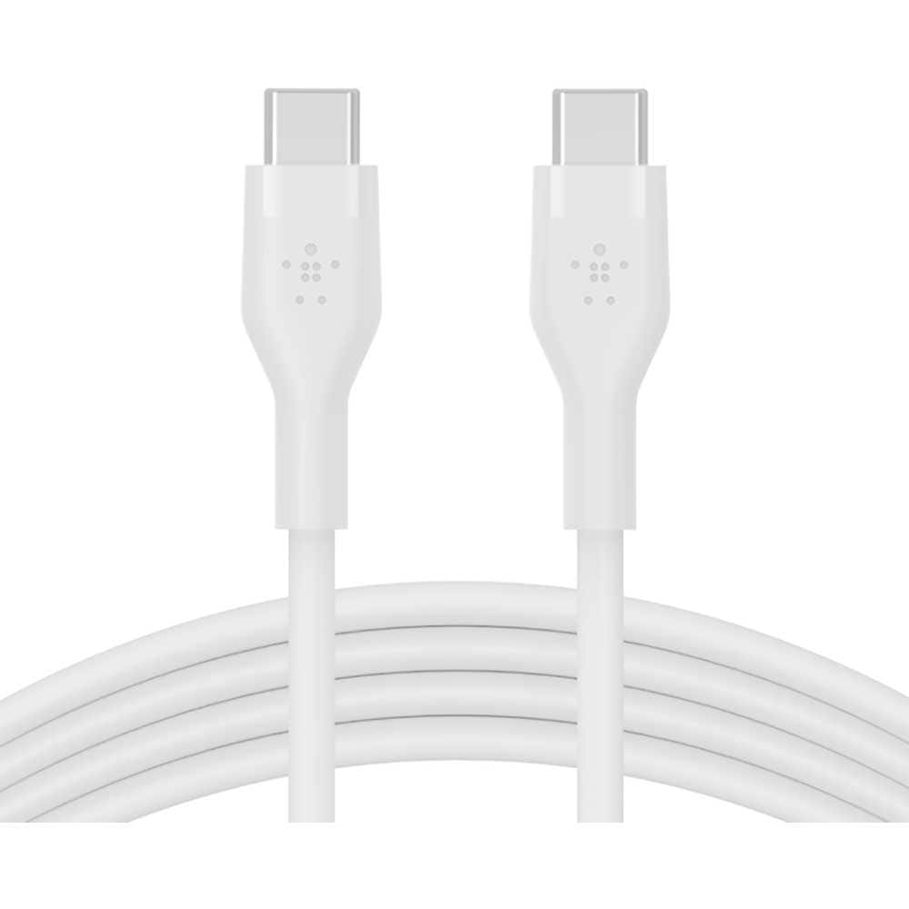 Cablu date BELKIN CAB009bt1MWH, USB-C - USB-C, 1m, alb
