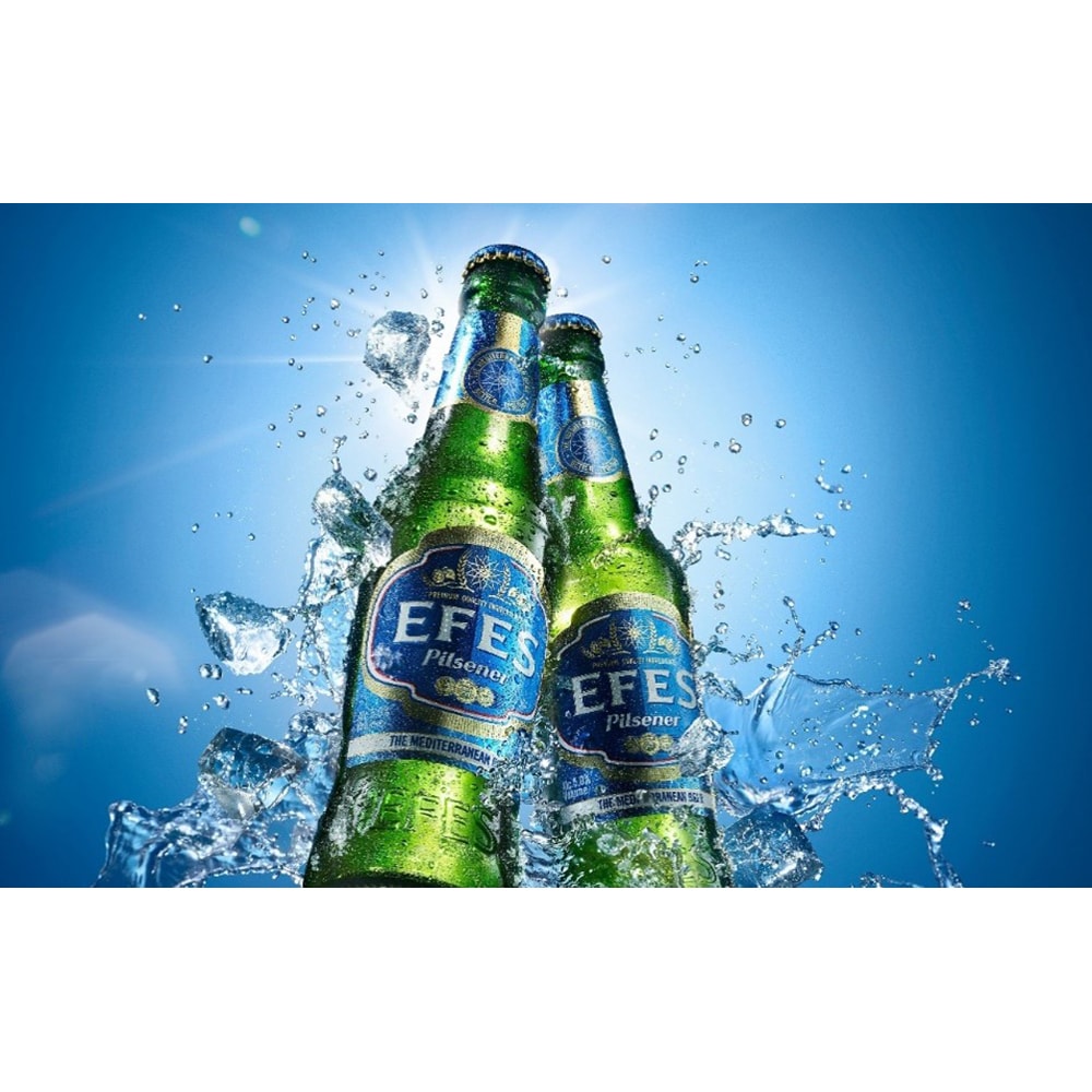 Bere blonda Efes Pilsener Import Turcia bax 0.33L x 24 sticle